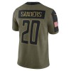 Detroit Lions Tröjor Barry Sanders 20 Nike 2021 Salute to Service - Herr